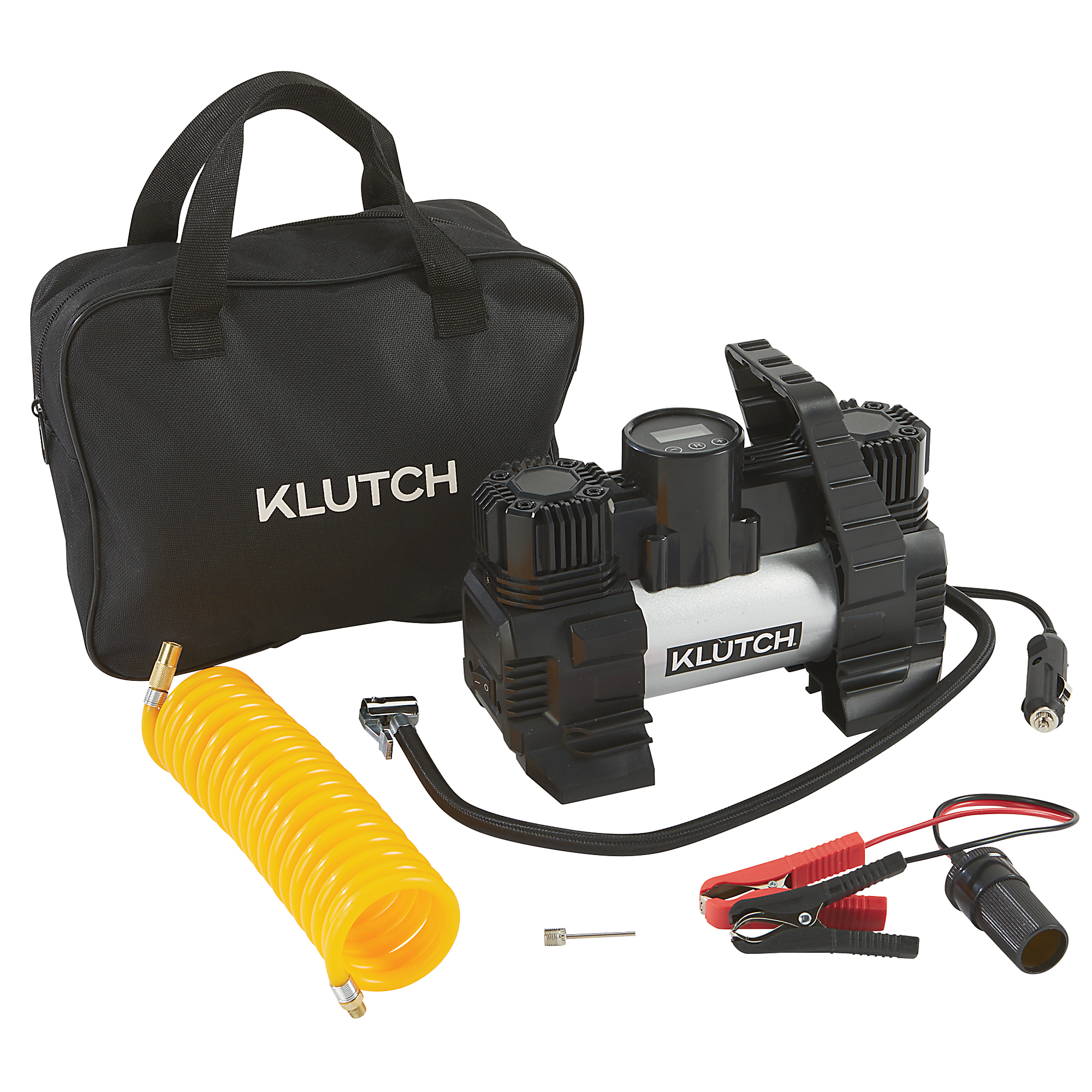 Klutch Digital Air Inflator, 1.59 CFM, 12V DC, 120 Max. PSI